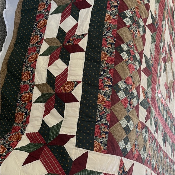 Patchwork Pieced Quilt STAR pattern VINTAGE - Picture 9 of 16